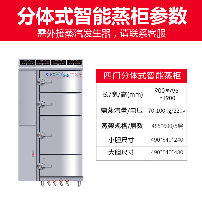 SKU_1_分体式 4门蒸柜